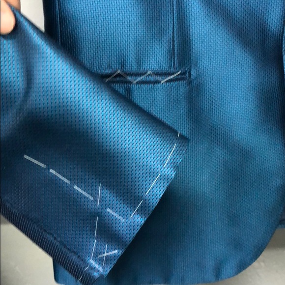 $6900 Brioni aqua silk dinner jacket. Eu 50- US 40 - Picture 2 of 8